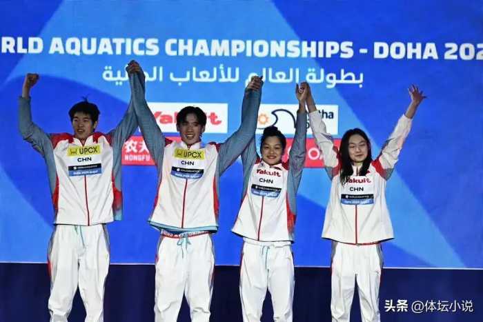 多哈游泳世锦赛金牌榜:中国23金第一，甩美国15金，澳大利亚第三